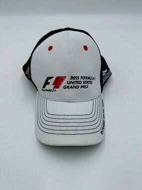 Formula 1 2015 United States Grand Prix White and Black Baseball Cap SM/MD